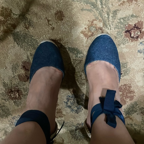 Christian Louboutin Canvas Wedges - Picture 5 of 10